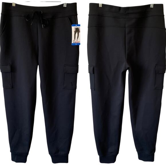 NEW WITH IMPERFECTIONS 32 DEGREES Women's Cargo Jogger Pants Tech Fleece Size L - Picture 1 of 3